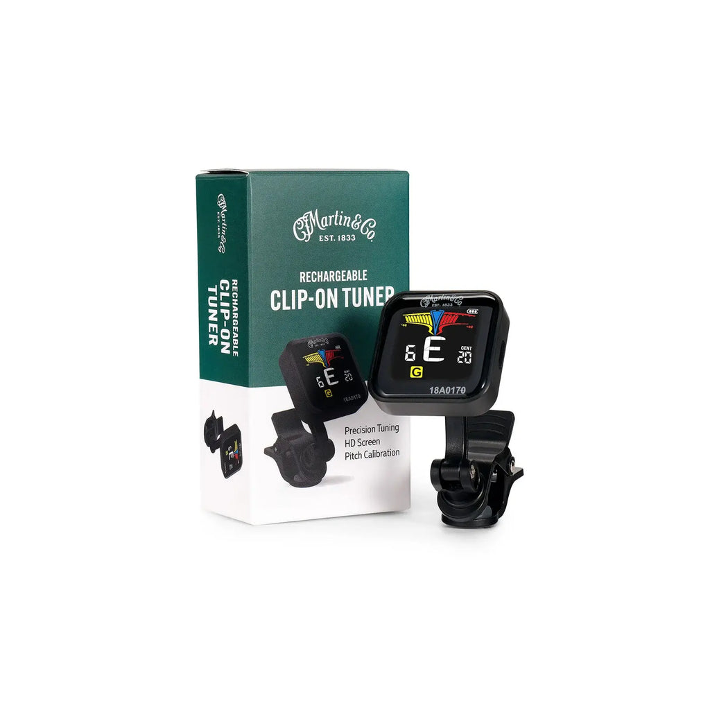 Martin Clip-On Guitar Tuner, Rechargeable Battery, Black