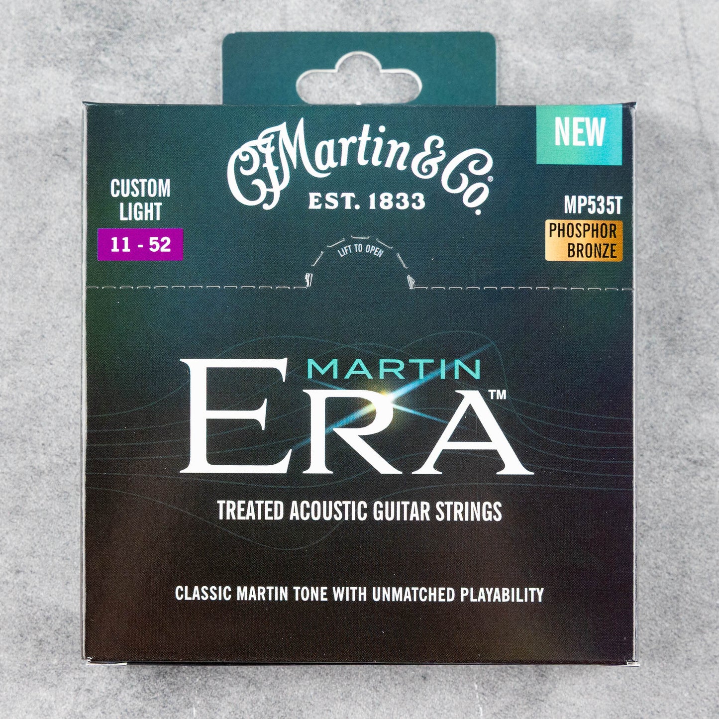 Martin MP535T Era Custom Light Phosphor Bronze Acoustic Guitar Strings, 11-52