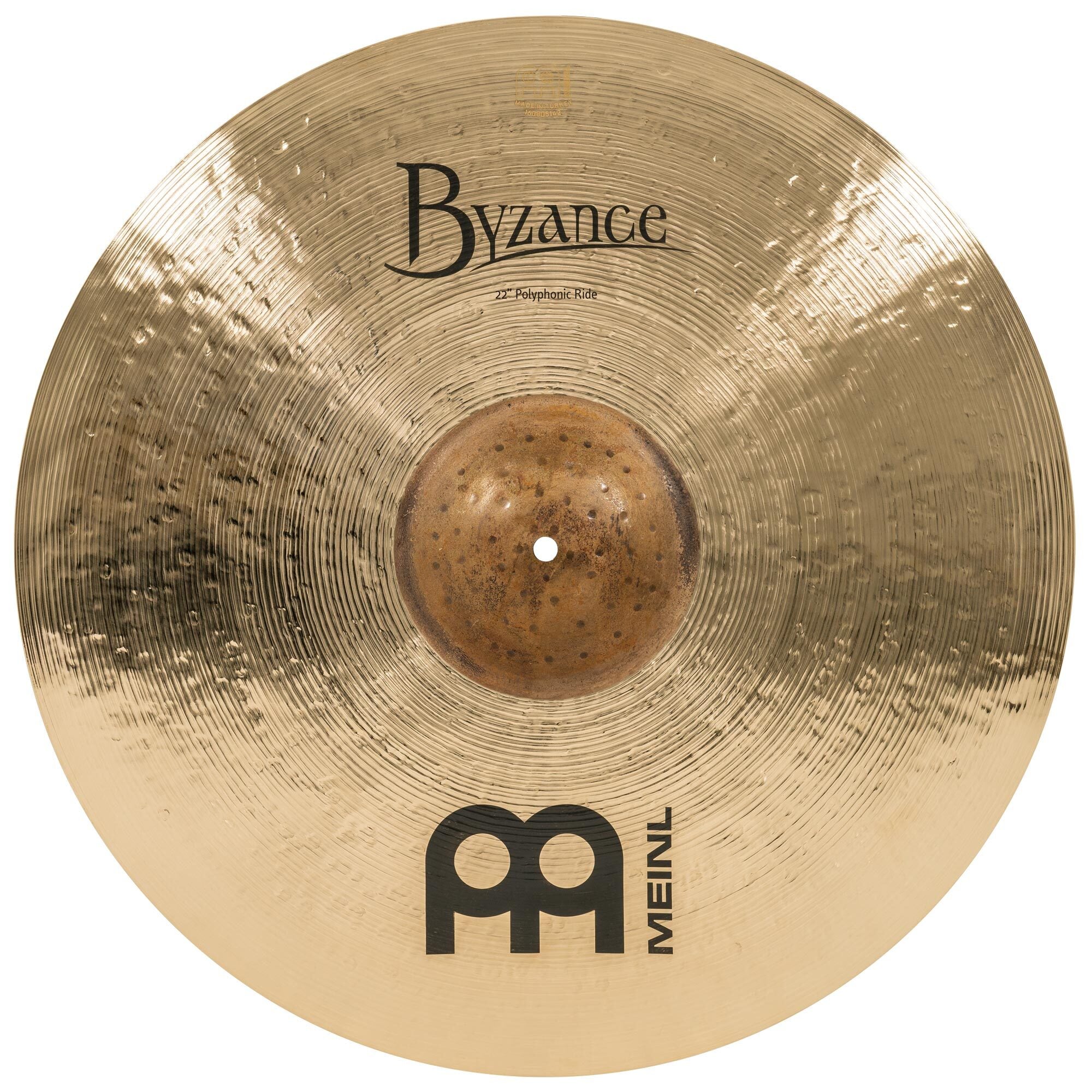 Meinl 22" Byzance, Polyphonic Brilliant Ride Cymbal