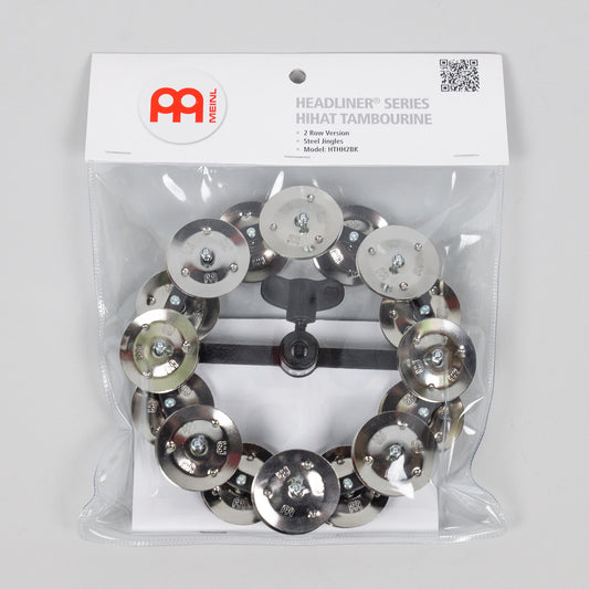 Meinl 5" Hihat Tambourine, Dual Row, Stainless Steel Jingles