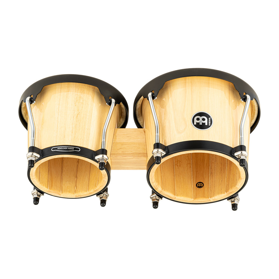 Meinl HB100NT Headliner Series Wood Bongo, 6 3/4" Macho & 8" Hembra, Natural