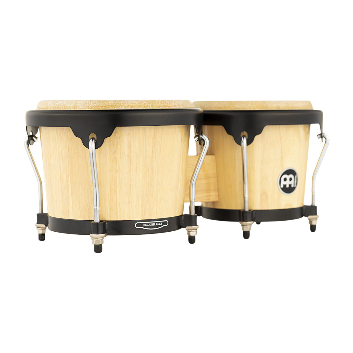 Meinl HB100NT Headliner Series Wood Bongo, 6 3/4" Macho & 8" Hembra, Natural