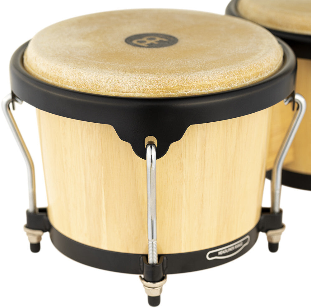 Meinl HB100NT Headliner Series Wood Bongo, 6 3/4" Macho & 8" Hembra, Natural