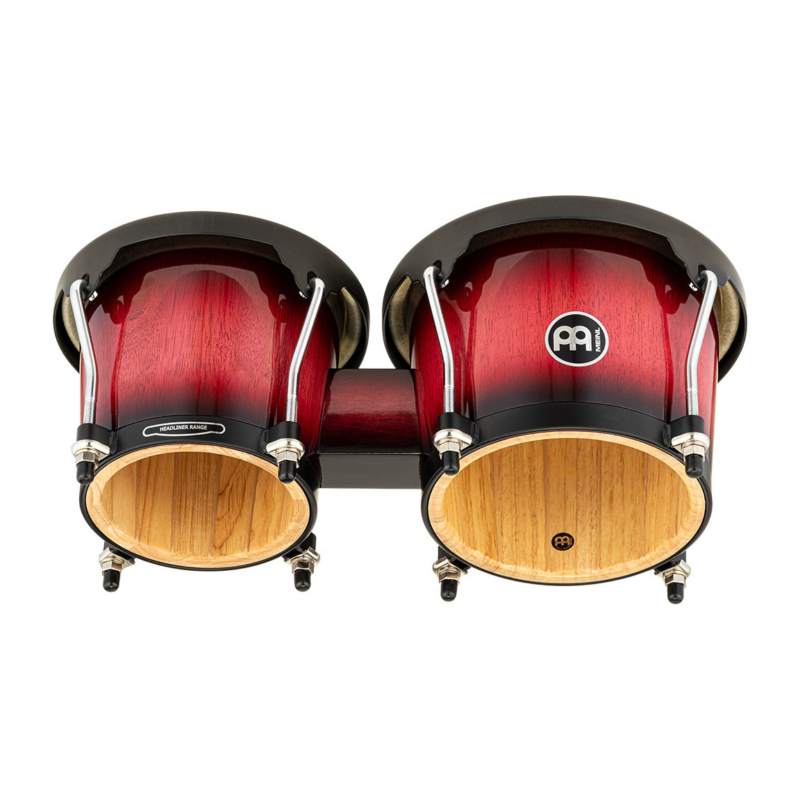 Meinl HB100WRB Headliner Series Bongo, 6 3/4" Macho & 8" Hembra, Wine Red Burst