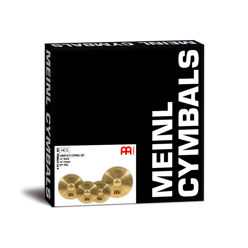 Meinl HCS Cymbal Pack: 14" HiHats, 16" Crash, and 22" Ride