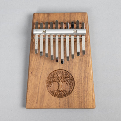 Meinl Sonic Energy KL1001TOL 10-Note Solid Kalimba, Tree of Life, Black Walnut