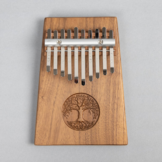 Meinl Sonic Energy KL1001TOL 10-Note Solid Kalimba, Tree of Life, Black Walnut