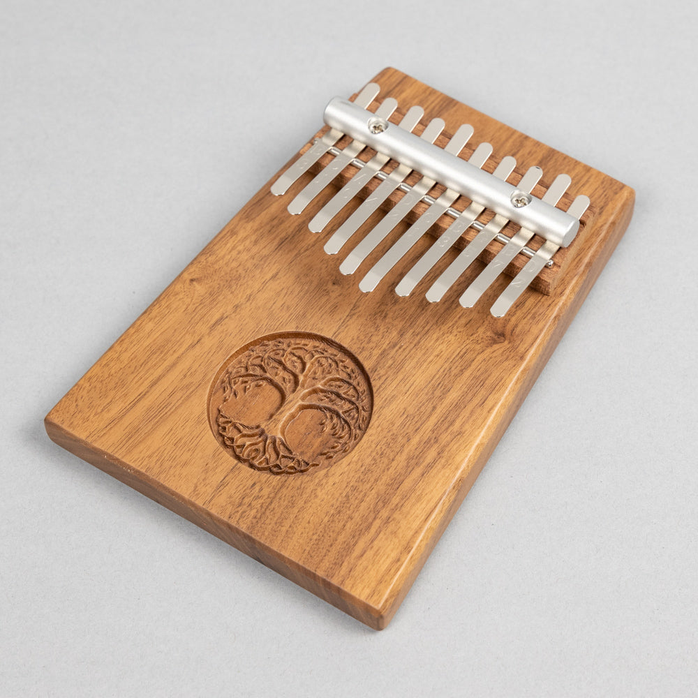 Meinl Sonic Energy KL1001TOL 10-Note Solid Kalimba, Tree of Life, Black Walnut