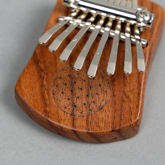 Meinl Sonic Energy KL802FOL 8-Note Mini Kalimba, Flower of Light, Red Zebrawood