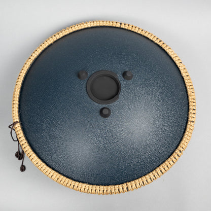 Meinl Sonic Energy OSTD2NBE 16" Octave Steel Tongue Drum, D Amara, Navy Blue / Floral Design