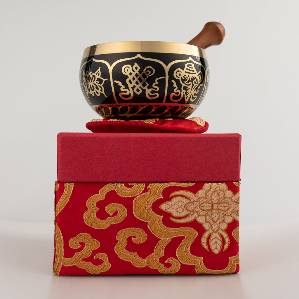 Meinl Sonic Energy Ornamental Series Singing Bowl, 300G, Red