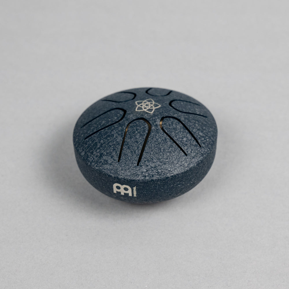 Meinl Sonic Energy PSTD2NBVF 3" Pocket Steel Tongue Drum, A Major, Venus Flower, Navy Blue