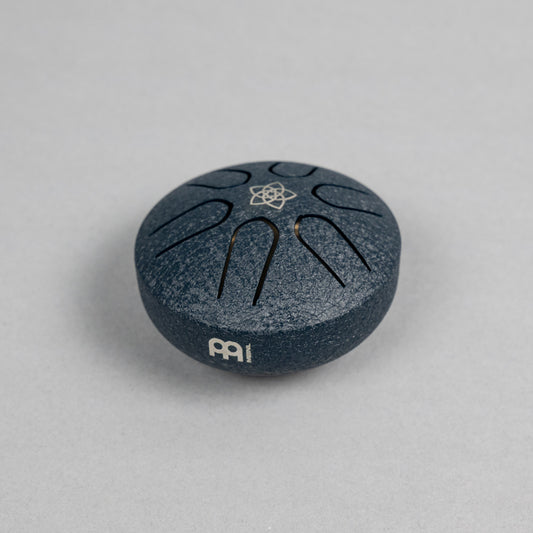 Meinl Sonic Energy PSTD2NBVF 3" Pocket Steel Tongue Drum, A Major, Venus Flower, Navy Blue