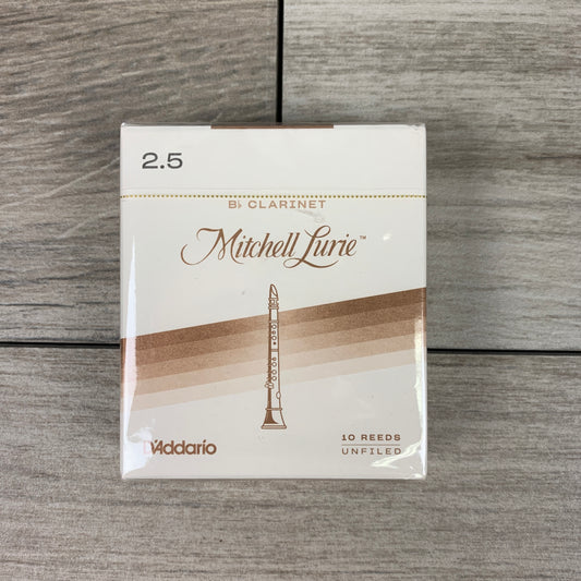 Mitchell Lurie Bb Clarinet Reeds, Strength 2.5 (Box of 10)