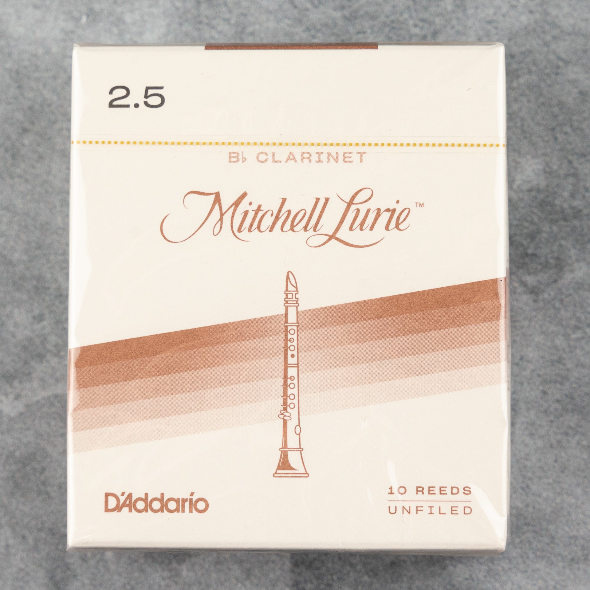Mitchell Lurie Bb Clarinet Reeds, Strength 2.5 (Box of 10)