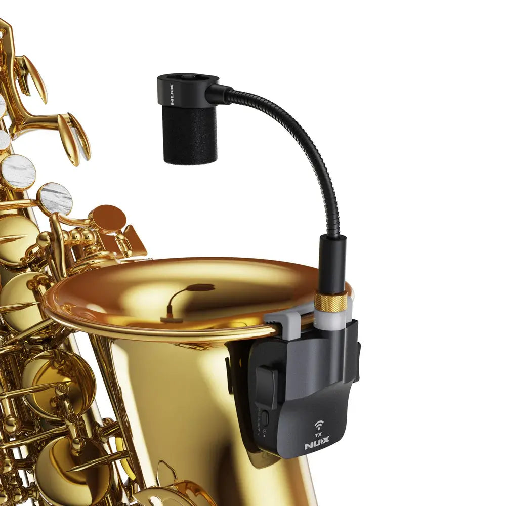 NUX B-6S 2.4GHz Wireless Saxophone Microphone System