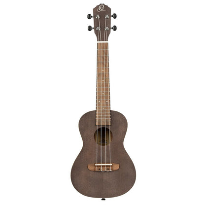 Ortega Earth Series Concert Ukulele, Okoume Coal Black