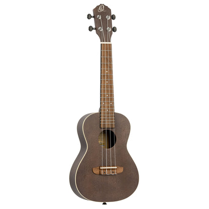 Ortega Earth Series Concert Ukulele, Okoume Coal Black