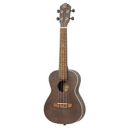 Ortega Earth Series Concert Ukulele, Okoume Coal Black