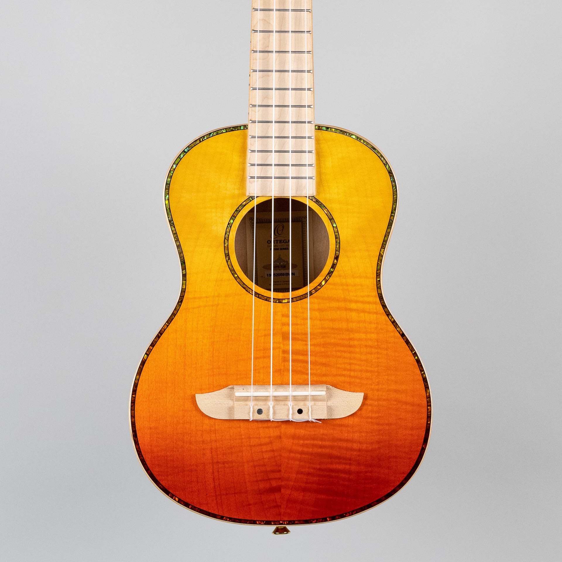 Ortega Prism Series Tenor Ukulele in Tequila Burst Fade