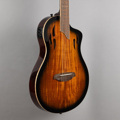 Ortega TourPlayer Deluxe Nylon String Guitar, Acacia Burst Top