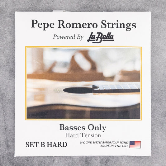 Pepe Romero Strings B HARD: Classical Guitar Strings Basses Only, Hard Tension