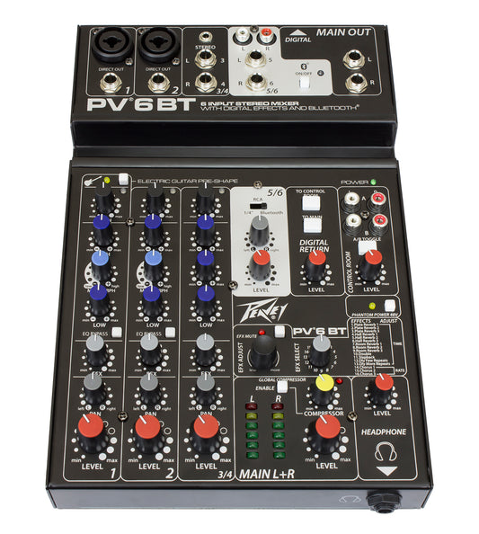 Peavey PV 6 Mixer w/Bluetooth