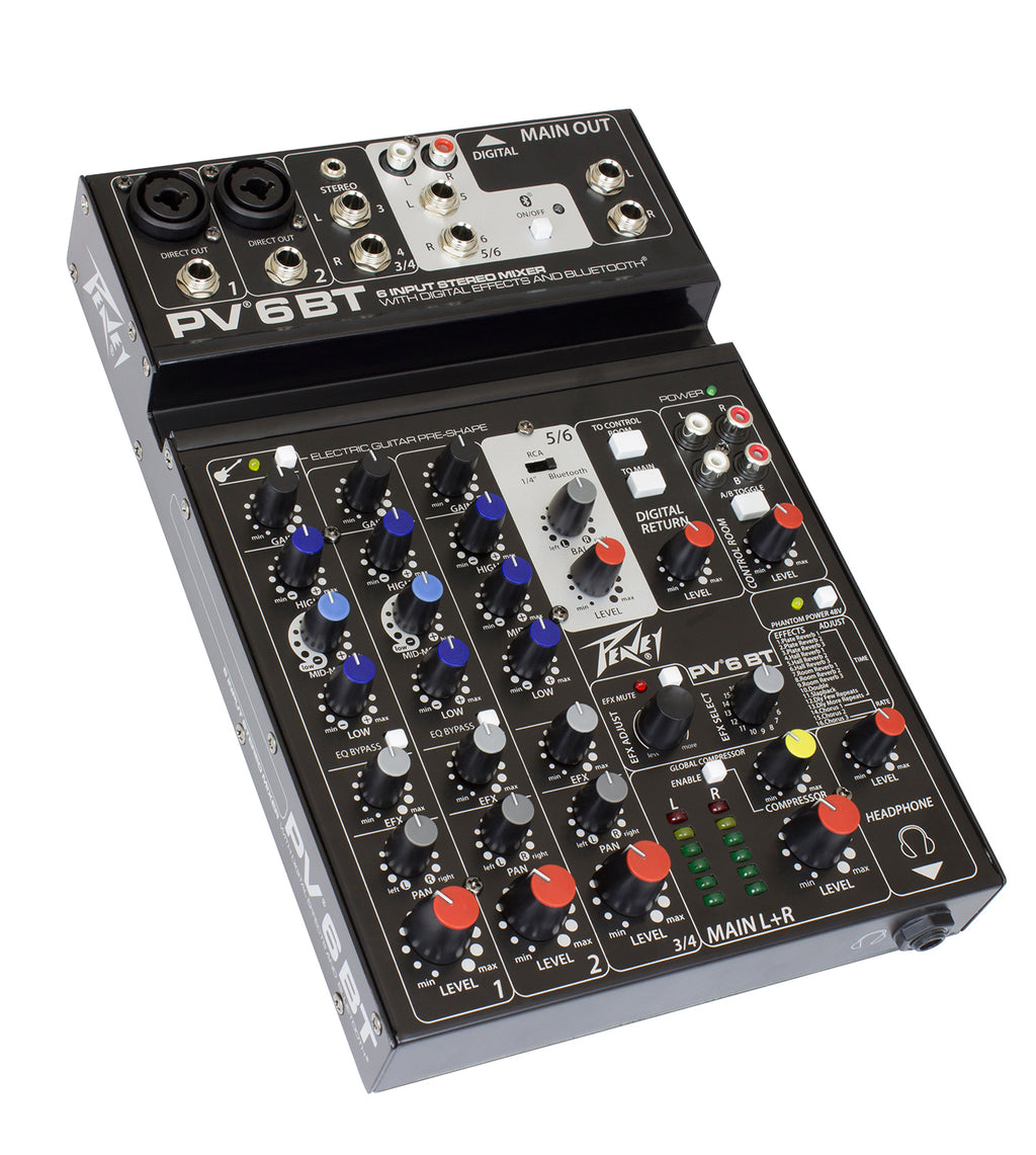 Peavey PV 6 Mixer w/Bluetooth