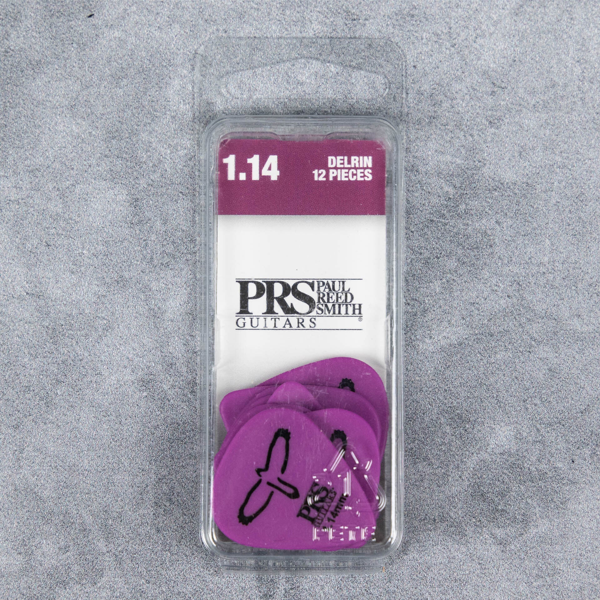 Paul Reed Smith Delrin Picks - Purple 1.14mm (12-Pack)