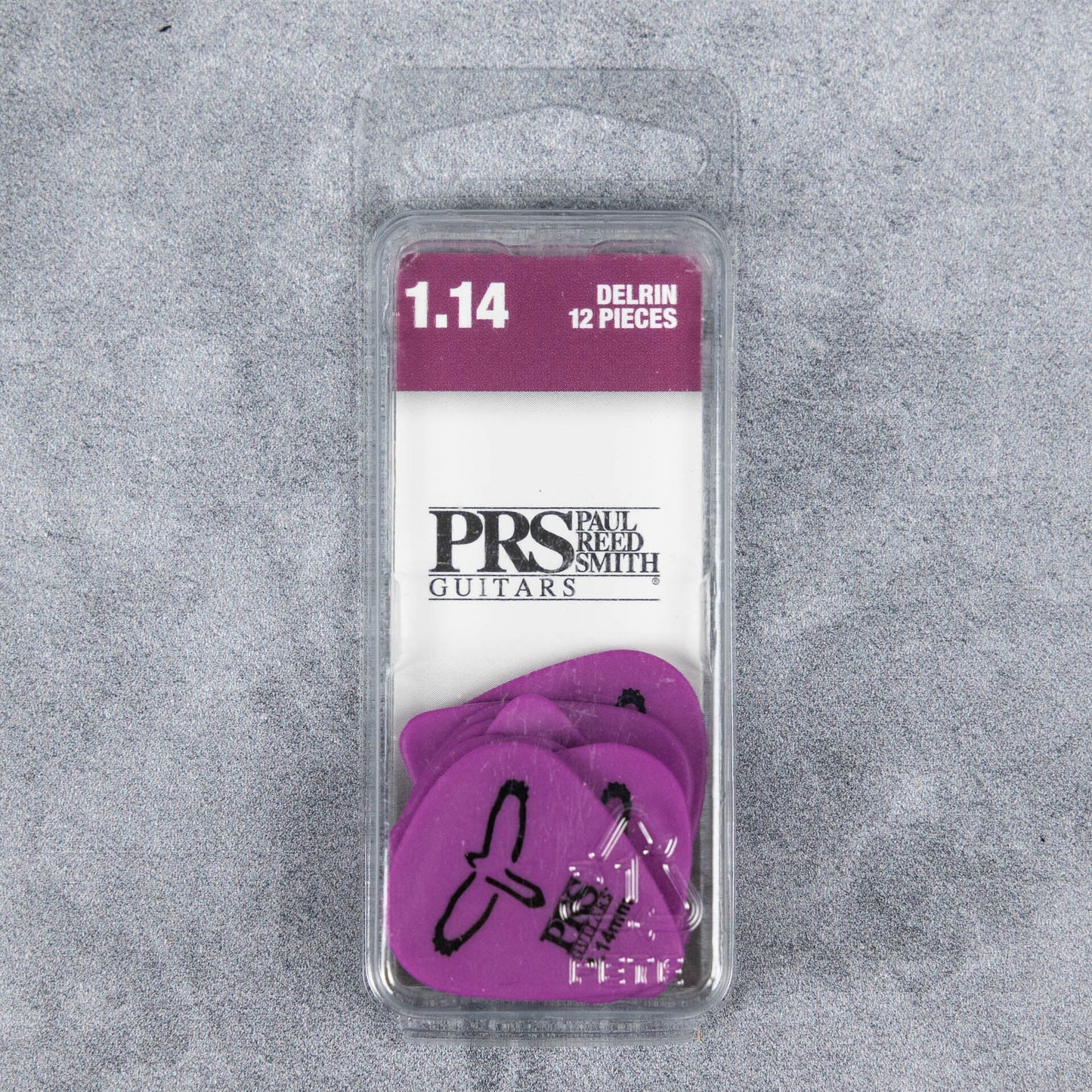 Paul Reed Smith Delrin Picks - Purple 1.14mm (12-Pack)