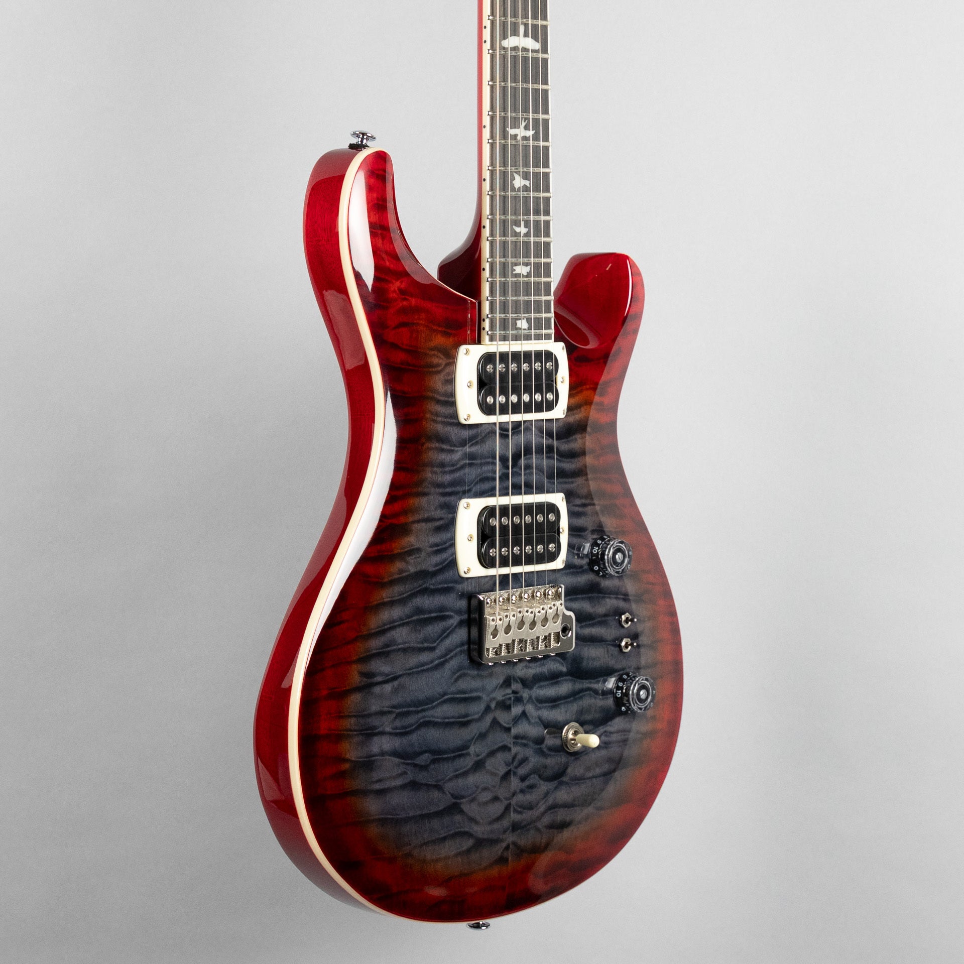 Paul Reed Smith SE Custom 24-08 Quilt in Charcoal Cherry Burst
