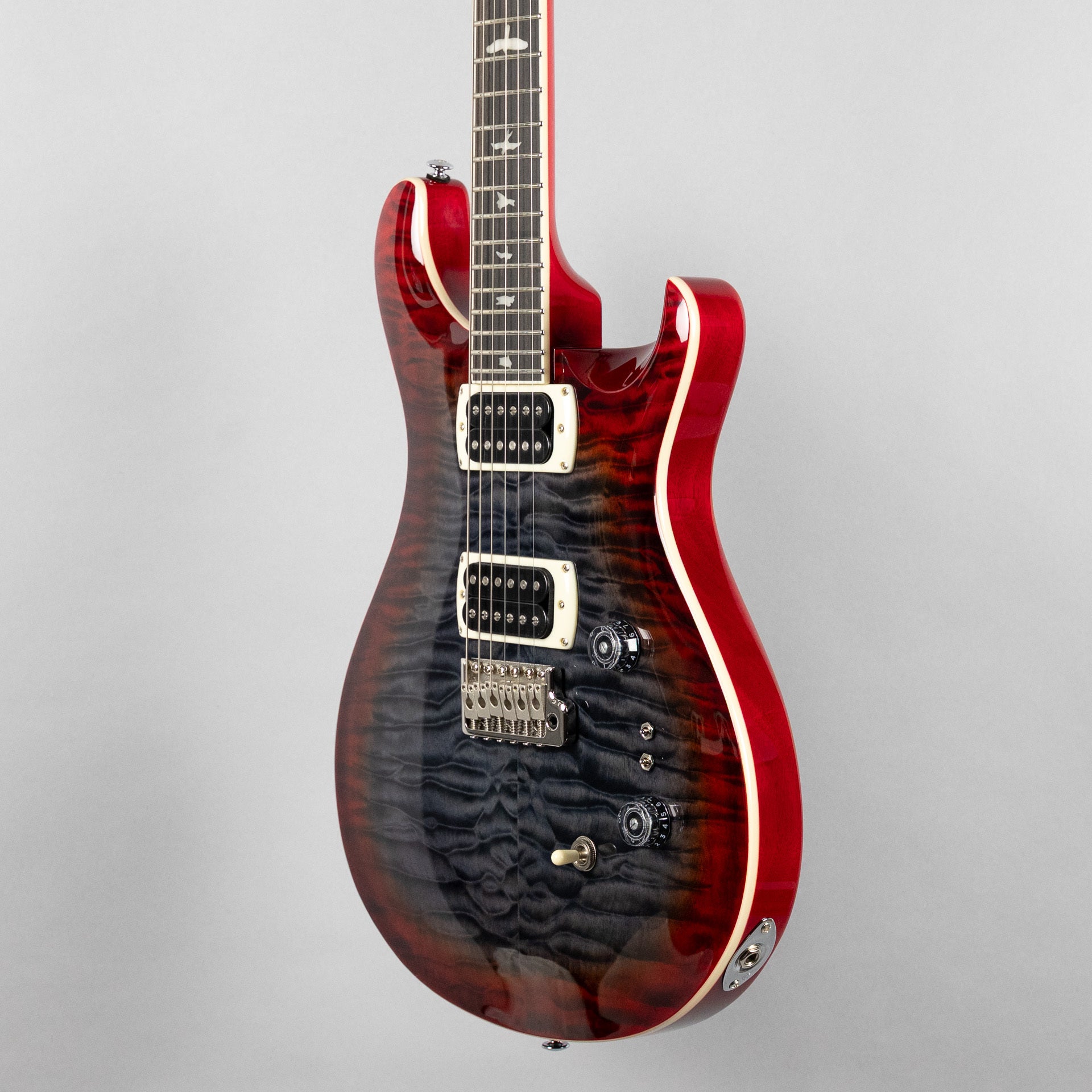 Paul Reed Smith SE Custom 24-08 Quilt in Charcoal Cherry Burst
