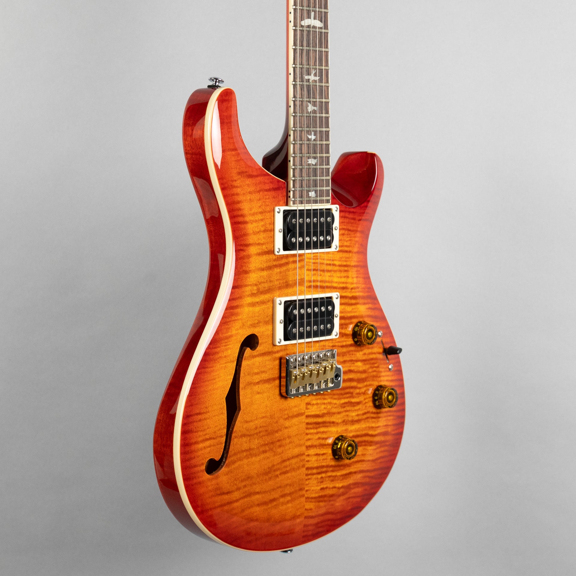 Paul Reed Smith SE Custom 24 Semi-Hollow Piezo, Vintage Sunburst