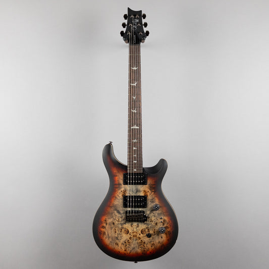 Paul Reed Smith SE Exotic Custom 24-08 Poplar Burl Limited Edition, Charcoal Cherry Midnight Burst