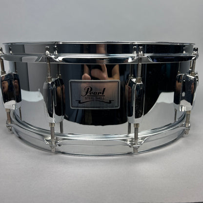 Used Pearl 14" Steel Shell Snare Drum