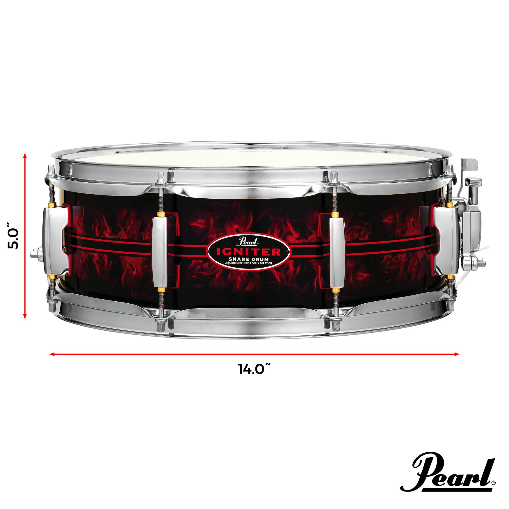 Pearl CC1450S/C Casey Cooper "Igniter" Snare Drum