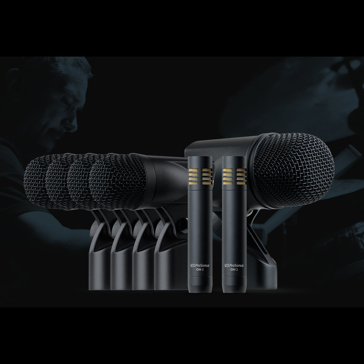 PreSonus DM-7 7-Piece Drum Microphone Set with Case