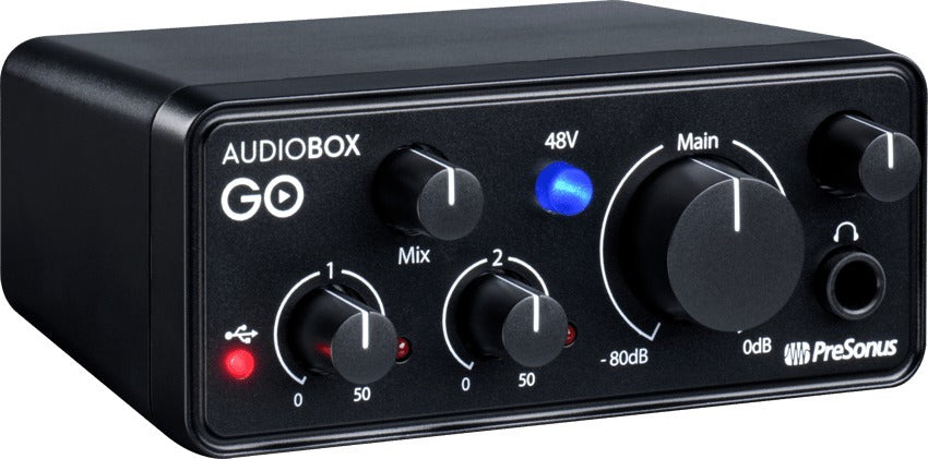 PreSonus AudioBox GO Mobile 2x2 USB Audio Interface