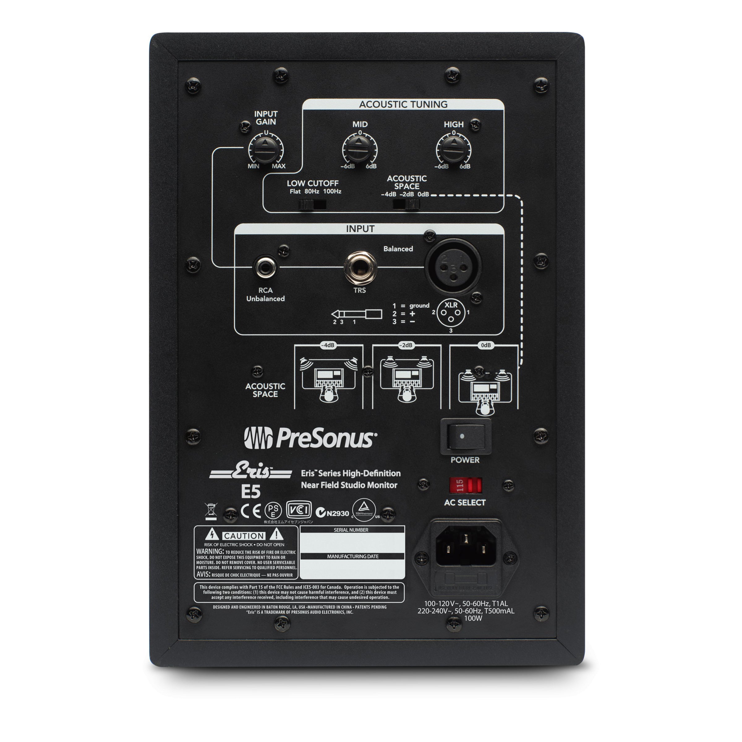 PreSonus Eris E5 2-Way Active Studio Monitor (Single)