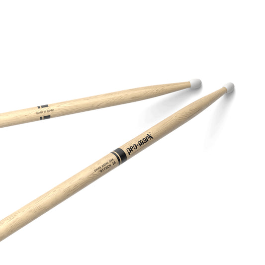 ProMark PW2BN White Oak Nylon Tip Drumsticks, 2B