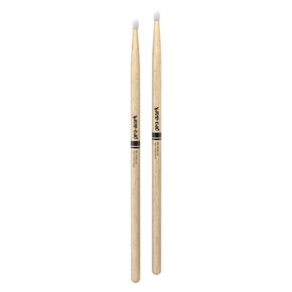 ProMark PW5BN White Oak Nylon Tip Drumsticks, 5B