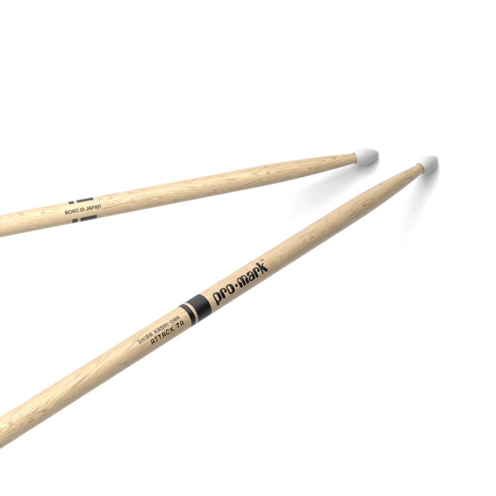 ProMark PW7AN White Oak Nylon Tip Drumsticks, 7A