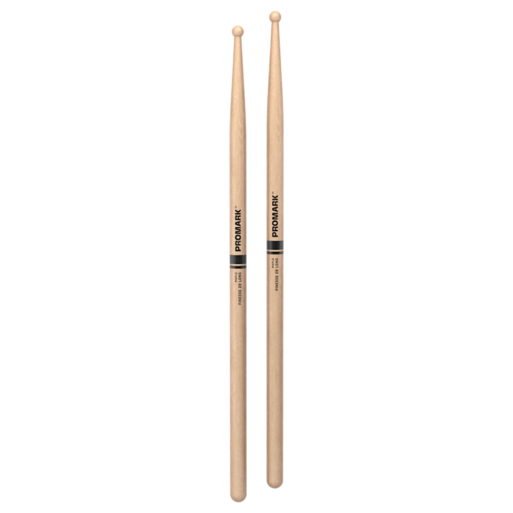 ProMark RBM625LRW Finesse 2B Long Maple Drumsticks, Wood Tip
