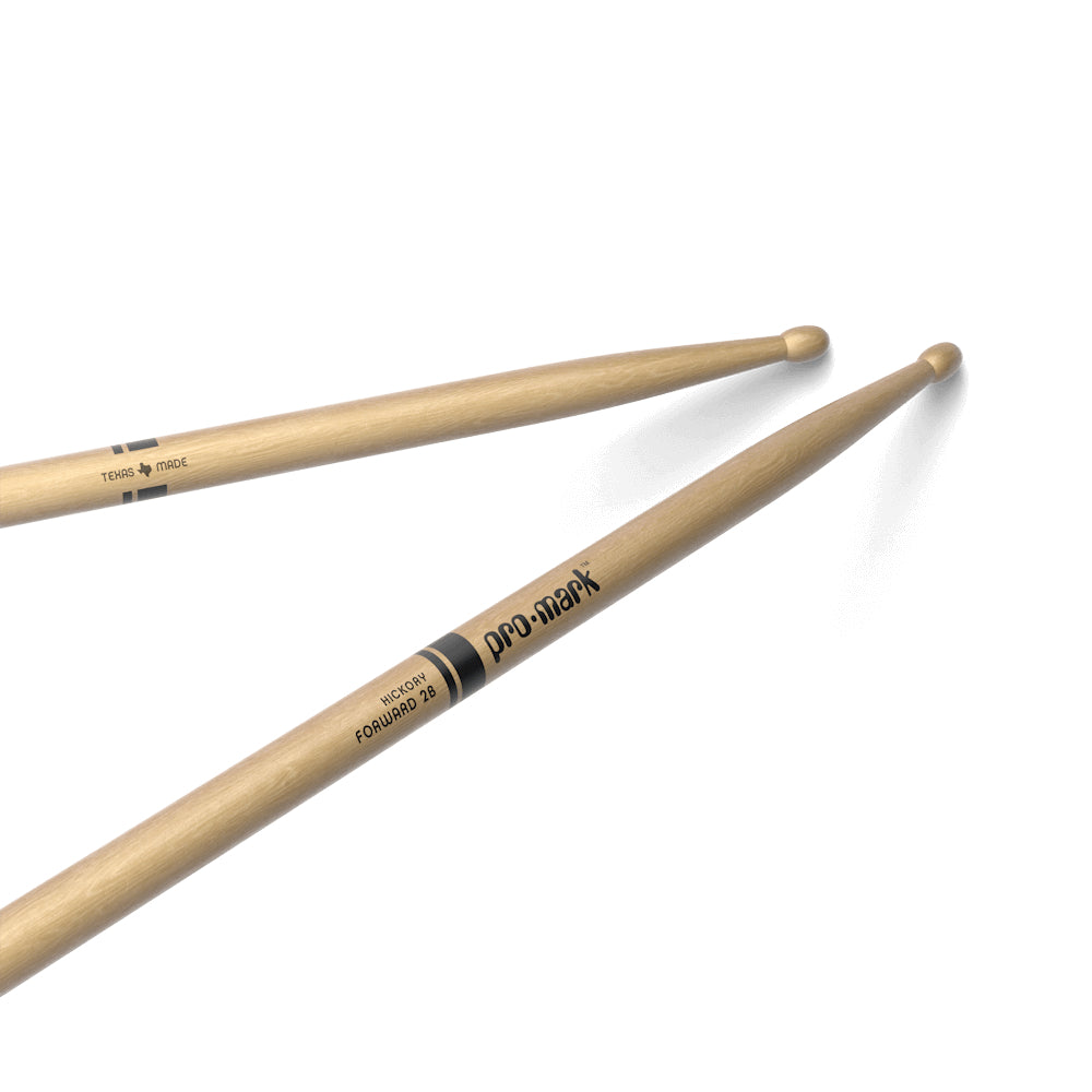 ProMark TX2BW 2B Wood Tip Texas Hickory Drum Sticks