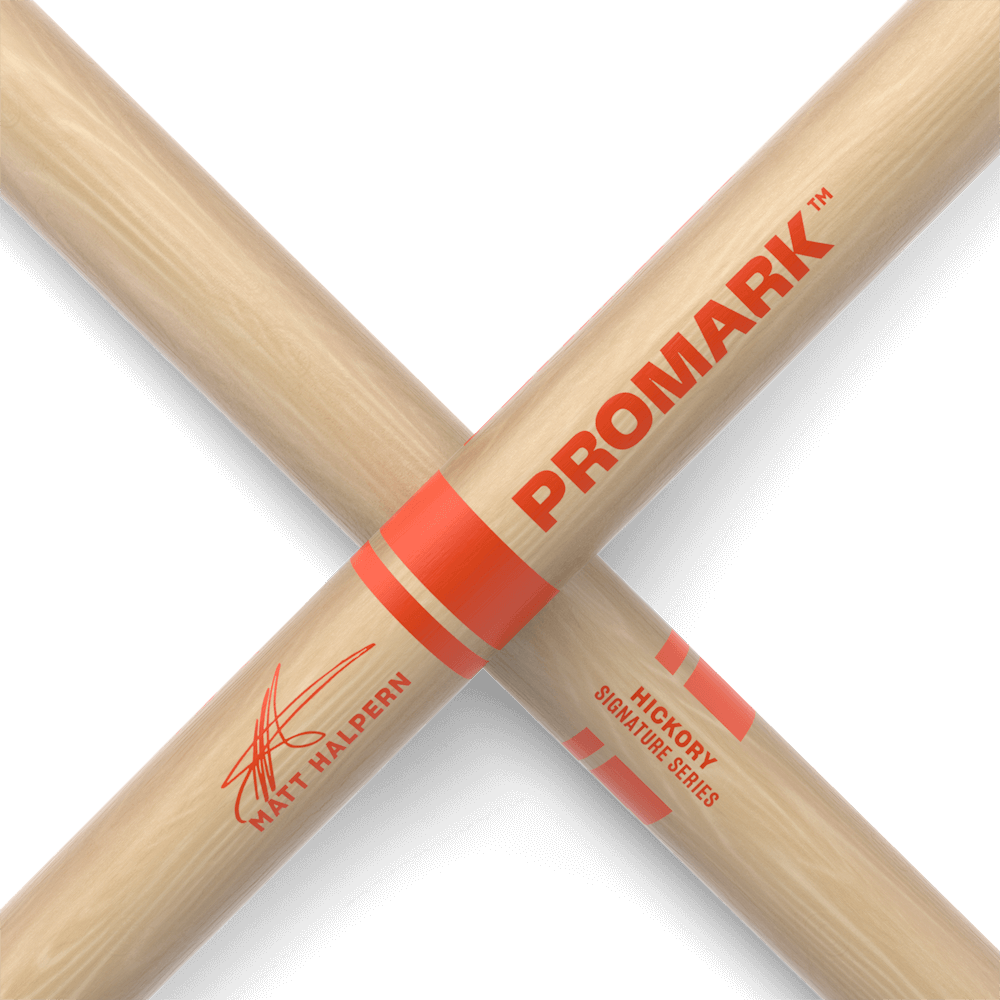 Pro Mark Matt Halpern Hickory Drumsticks, Wood Tip TXMHW