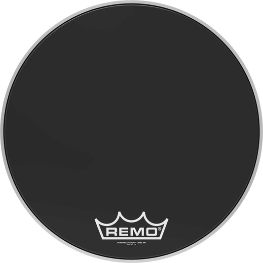 Remo Powermax Ebony Crimplock Marching Bass Drumhead