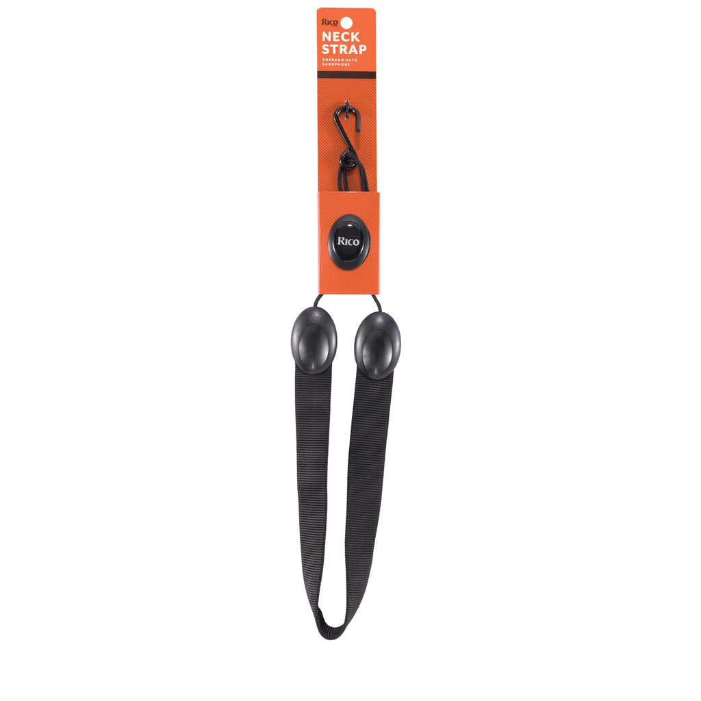 Rico Fabric Sax Strap for Alto/Soprano, Metal Hook
