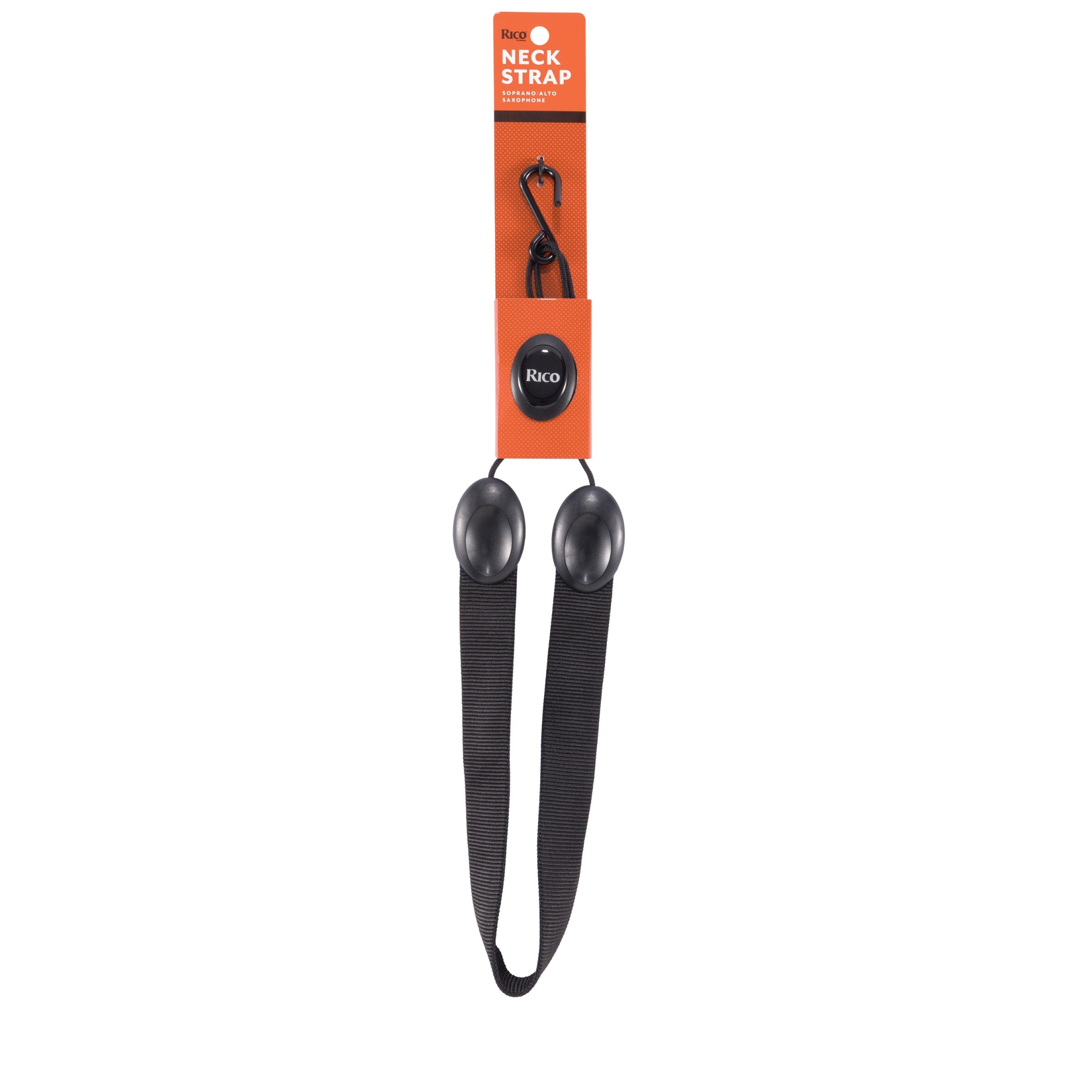 Rico Fabric Sax Strap for Alto/Soprano, Metal Hook