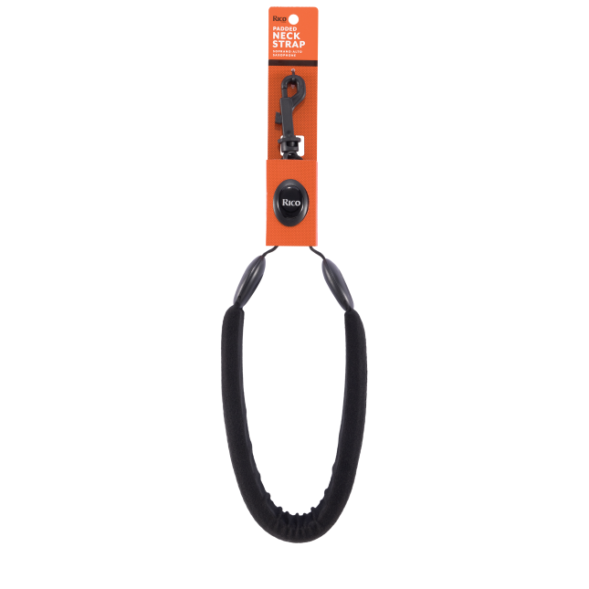 Rico Padded Sax Strap for Alto/Soprano, Plastic Snap Hook