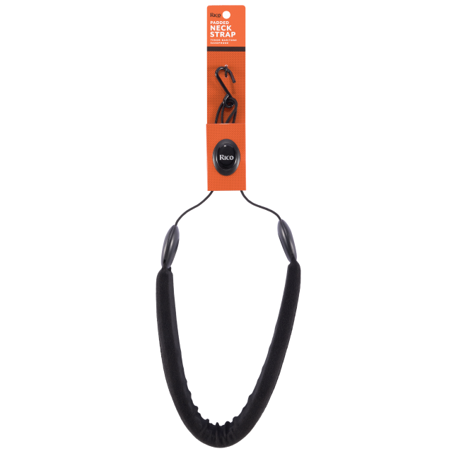 Rico Padded Sax Strap for Tenor/Baritone, Metal Hook